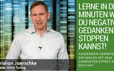 Lerne in drei Minuten wie du negative Gedanken stoppen kannst …