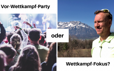 Vor-Wettkampf-Party oder Wettkampf-Fokus?