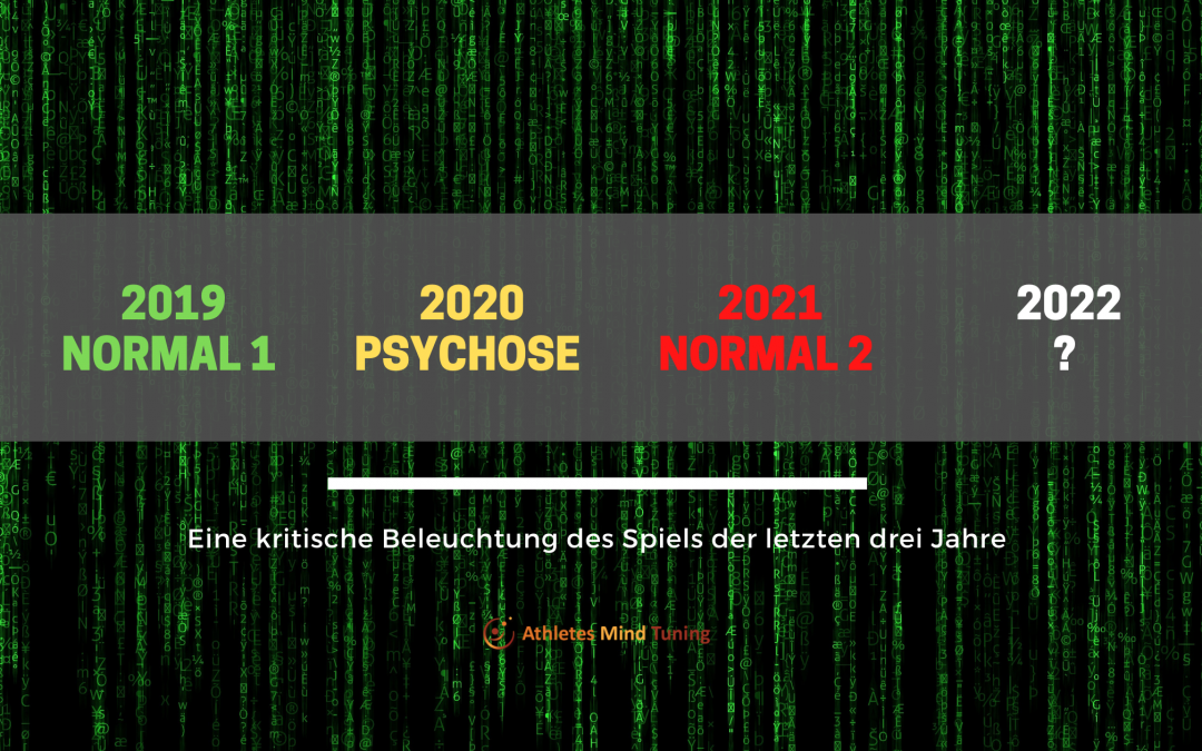 2019 Normal 2020 Psychose 2021 New Normal 2022 ?